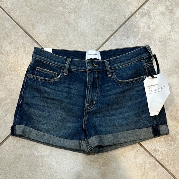 NWT! Current Elliott The Boyfriend Rolled Denim Shorts 27 - Picture 3 of 7